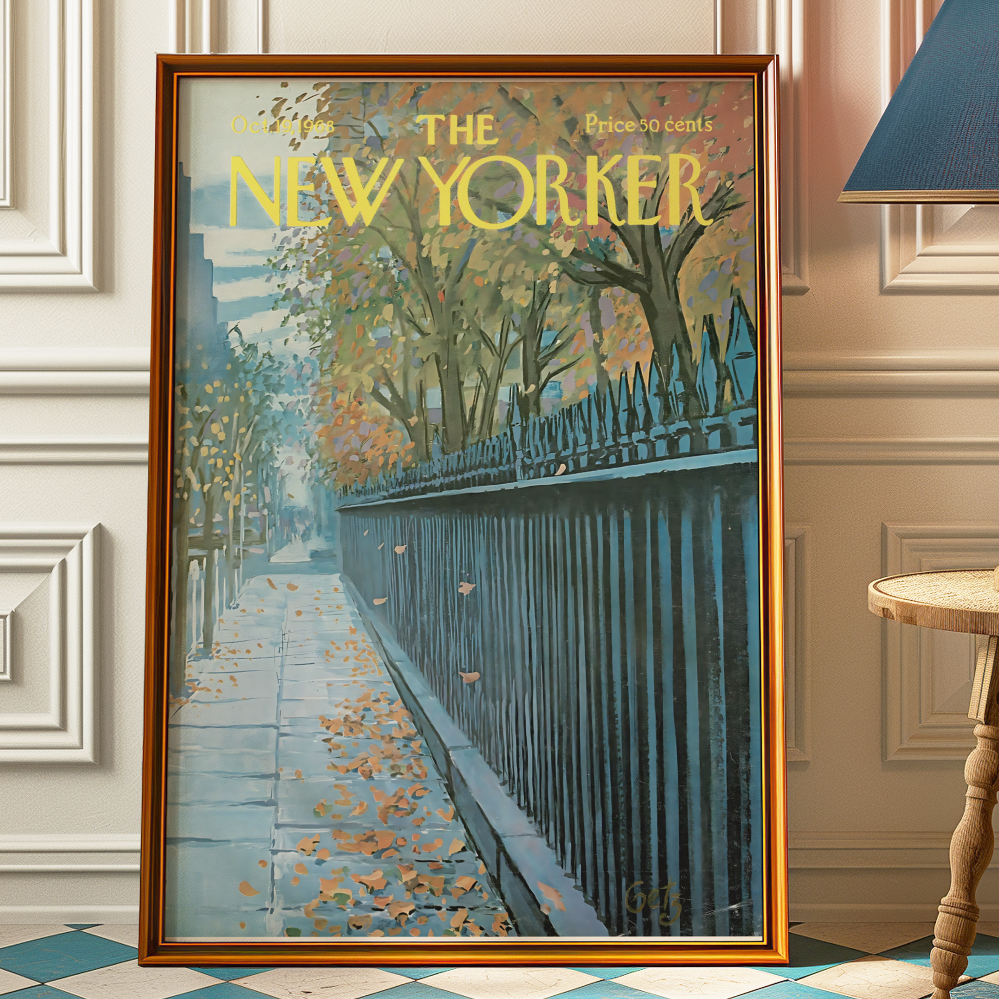 The New Yorker Magazine Cover Print October 19 1968 Issue