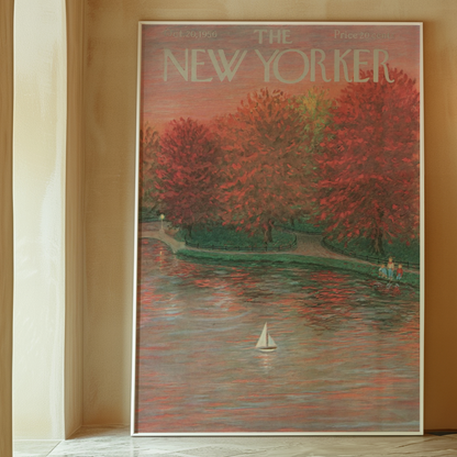 The New Yorker Magazine Cover Print October 20 1956 Issue