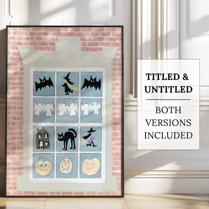 The New Yorker Magazine Cover Print October 29 1979 Issue | Retro Fall Halloween Ghosts Wall Art Poster for Vintage Farmhouse Bedroom Decor