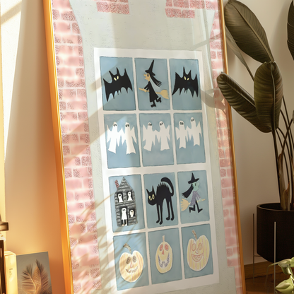 The New Yorker Magazine Cover Print October 29 1979 Issue | Retro Fall Halloween Ghosts Wall Art Poster for Vintage Farmhouse Bedroom Decor