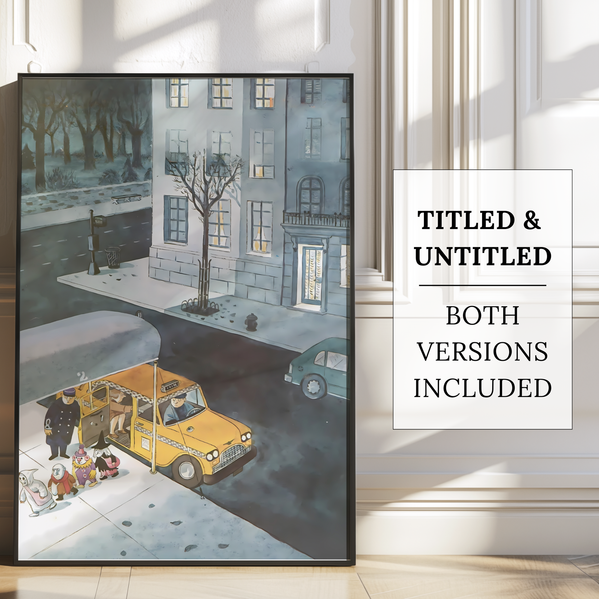 The New Yorker Magazine Cover Print October 31 1983 Issue | Retro Fall Halloween Ghosts Wall Art Poster for Vintage Farmhouse Bedroom Decor