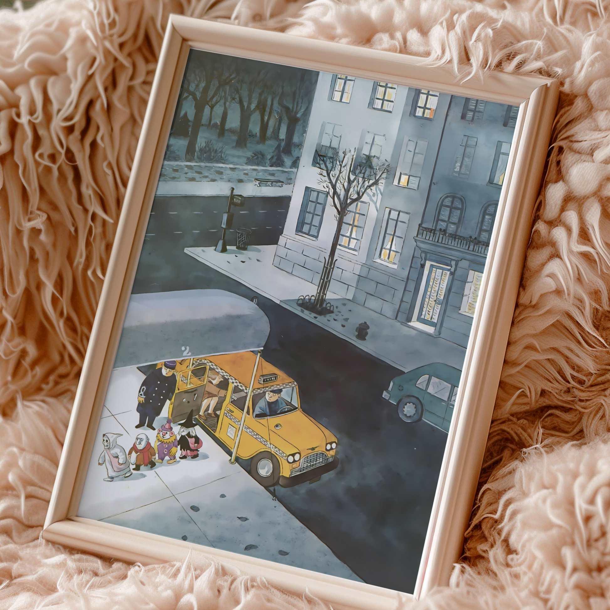 The New Yorker Magazine Cover Print October 31 1983 Issue | Retro Fall Halloween Ghosts Wall Art Poster for Vintage Farmhouse Bedroom Decor