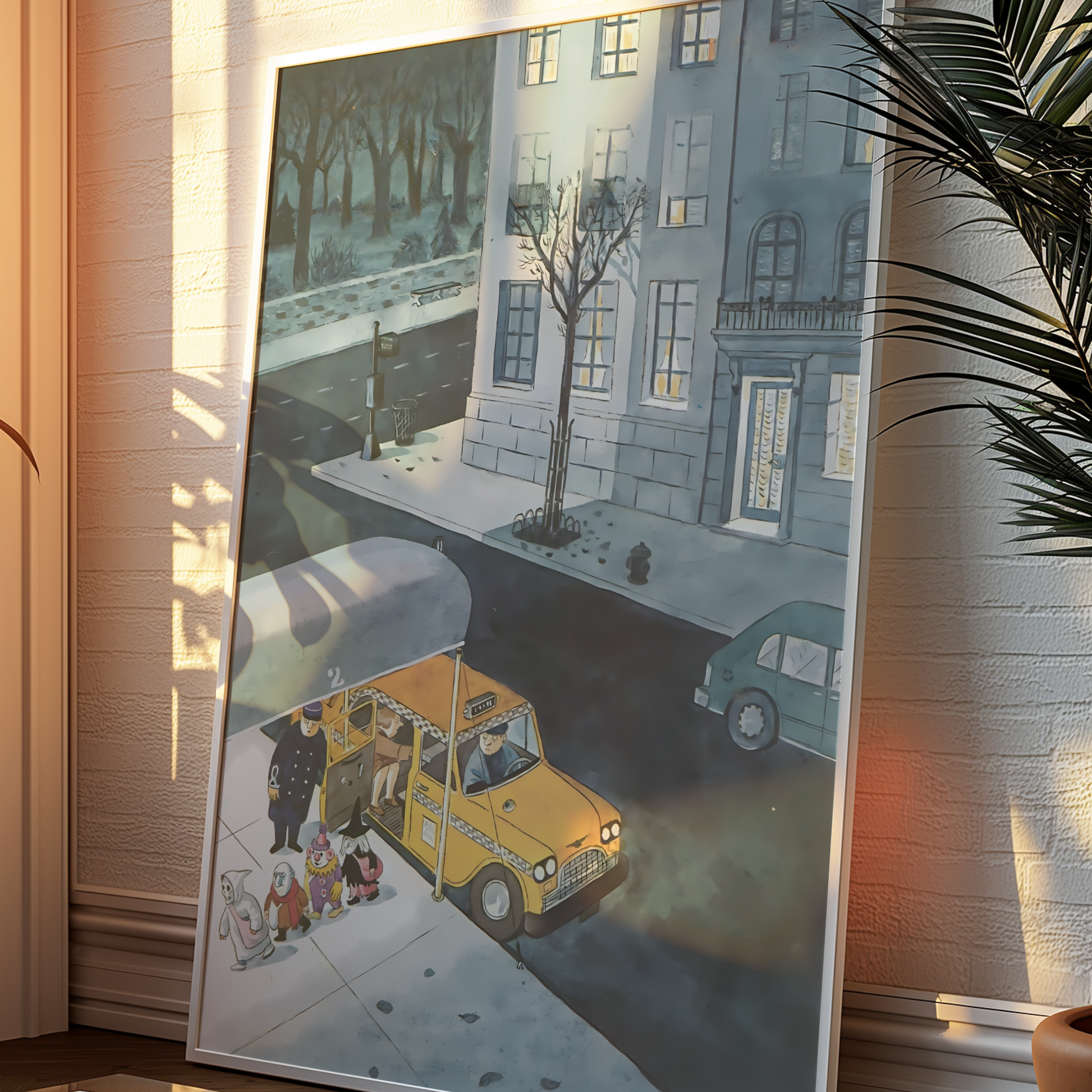 The New Yorker Magazine Cover Print October 31 1983 Issue | Retro Fall Halloween Ghosts Wall Art Poster for Vintage Farmhouse Bedroom Decor