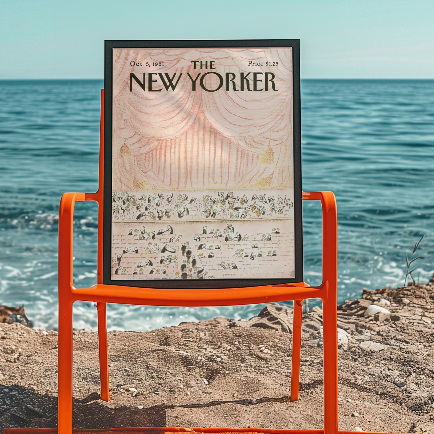 The New Yorker Magazine Cover Print October 5 1981 Issue