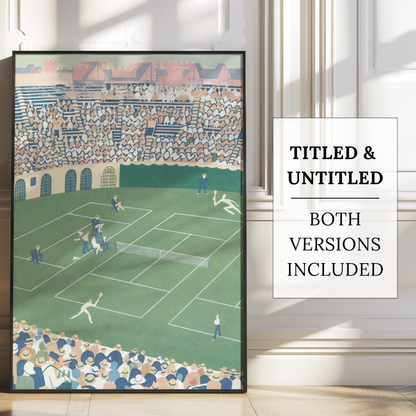 The New Yorker Magazine Cover Print September 10 1932 Issue | Retro Tennis Wall Art Poster for Vintage Green Sports Decor