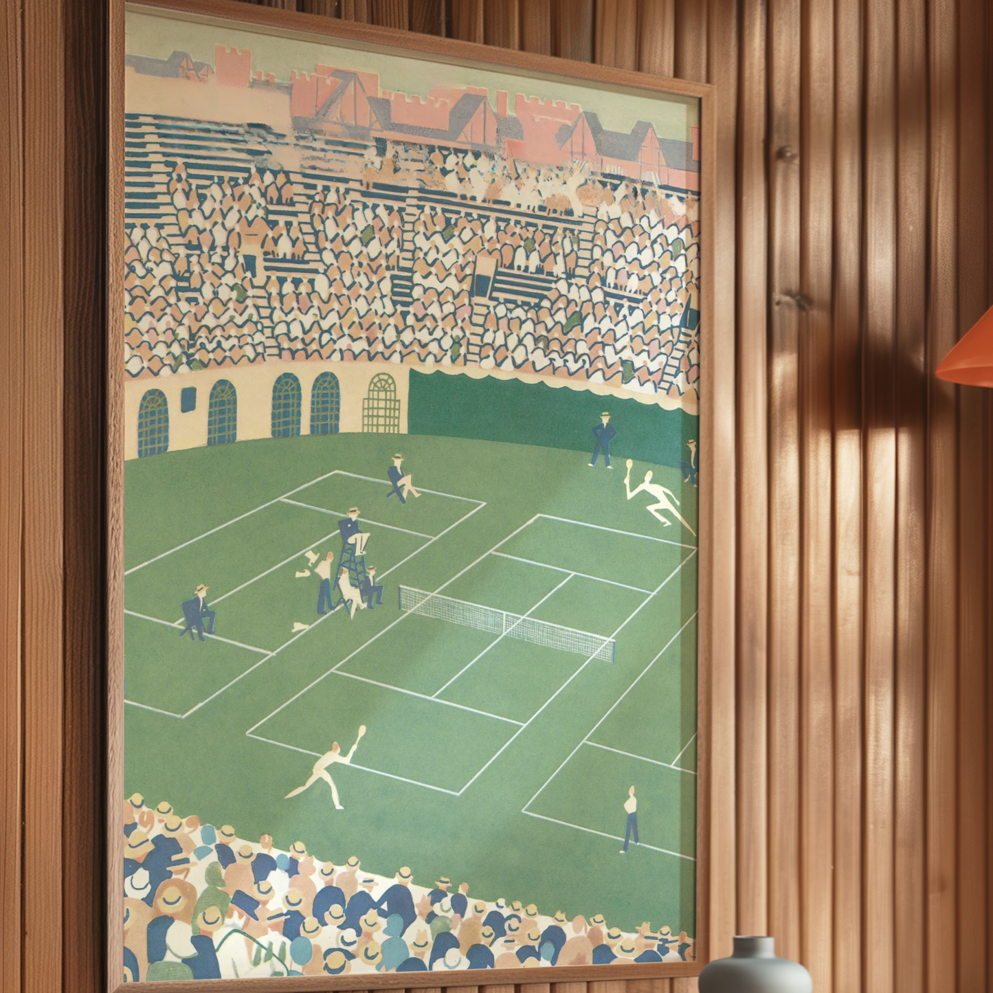 The New Yorker Magazine Cover Print September 10 1932 Issue | Retro Tennis Wall Art Poster for Vintage Green Sports Decor