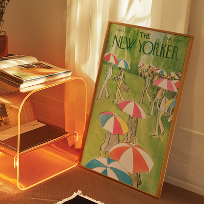 The New Yorker Magazine Cover Print September 3 1979 Issue | Trendy Vintage Golf Wall Art Poster for Dorm Apartment Teen Girl Bedroom Decor