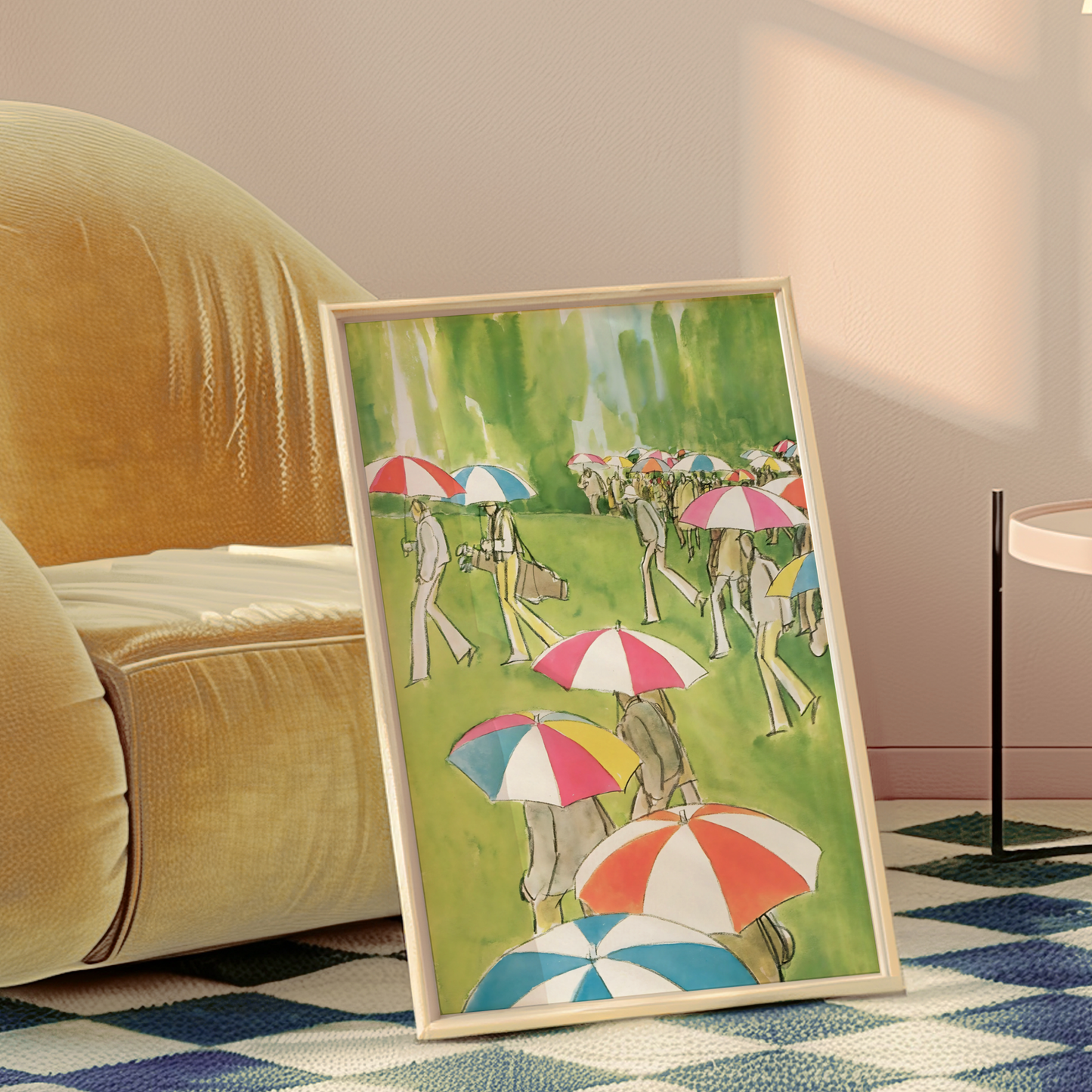 The New Yorker Magazine Cover Print September 3 1979 Issue | Trendy Vintage Golf Wall Art Poster for Dorm Apartment Teen Girl Bedroom Decor