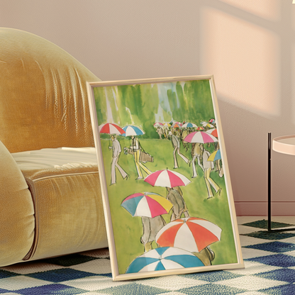 The New Yorker Magazine Cover Print September 3 1979 Issue | Trendy Vintage Golf Wall Art Poster for Dorm Apartment Teen Girl Bedroom Decor