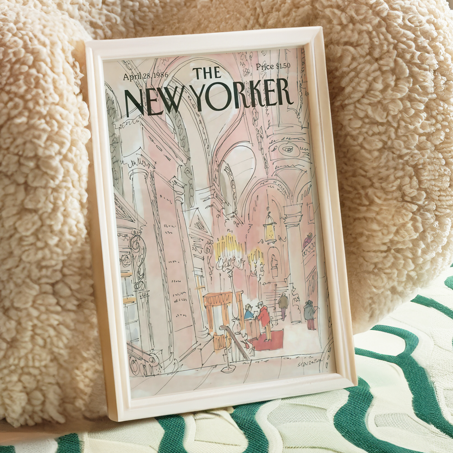 The New Yorker Magazine Cover Print April 28 1986 Issue 