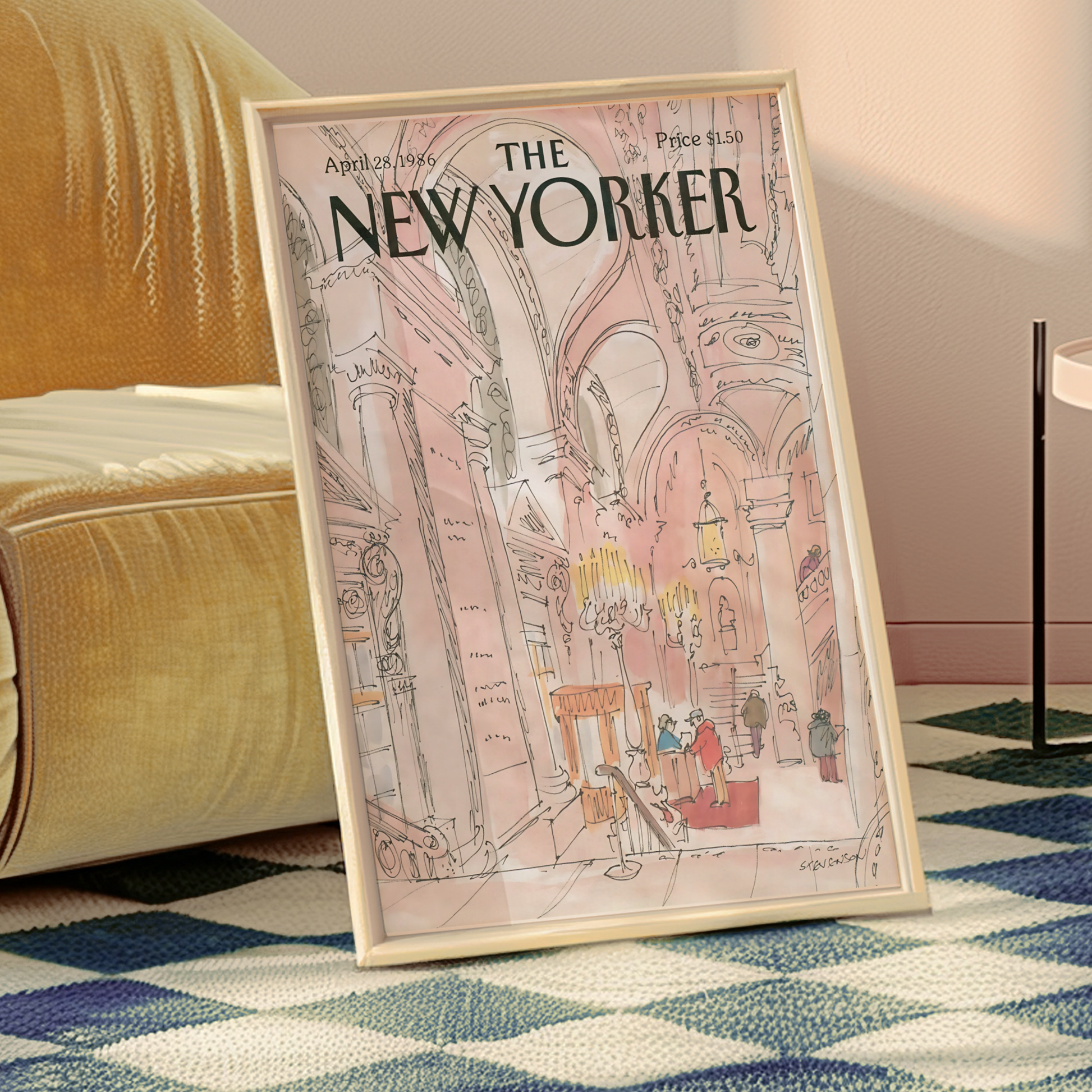 The New Yorker Magazine Cover Print April 28 1986 Issue 